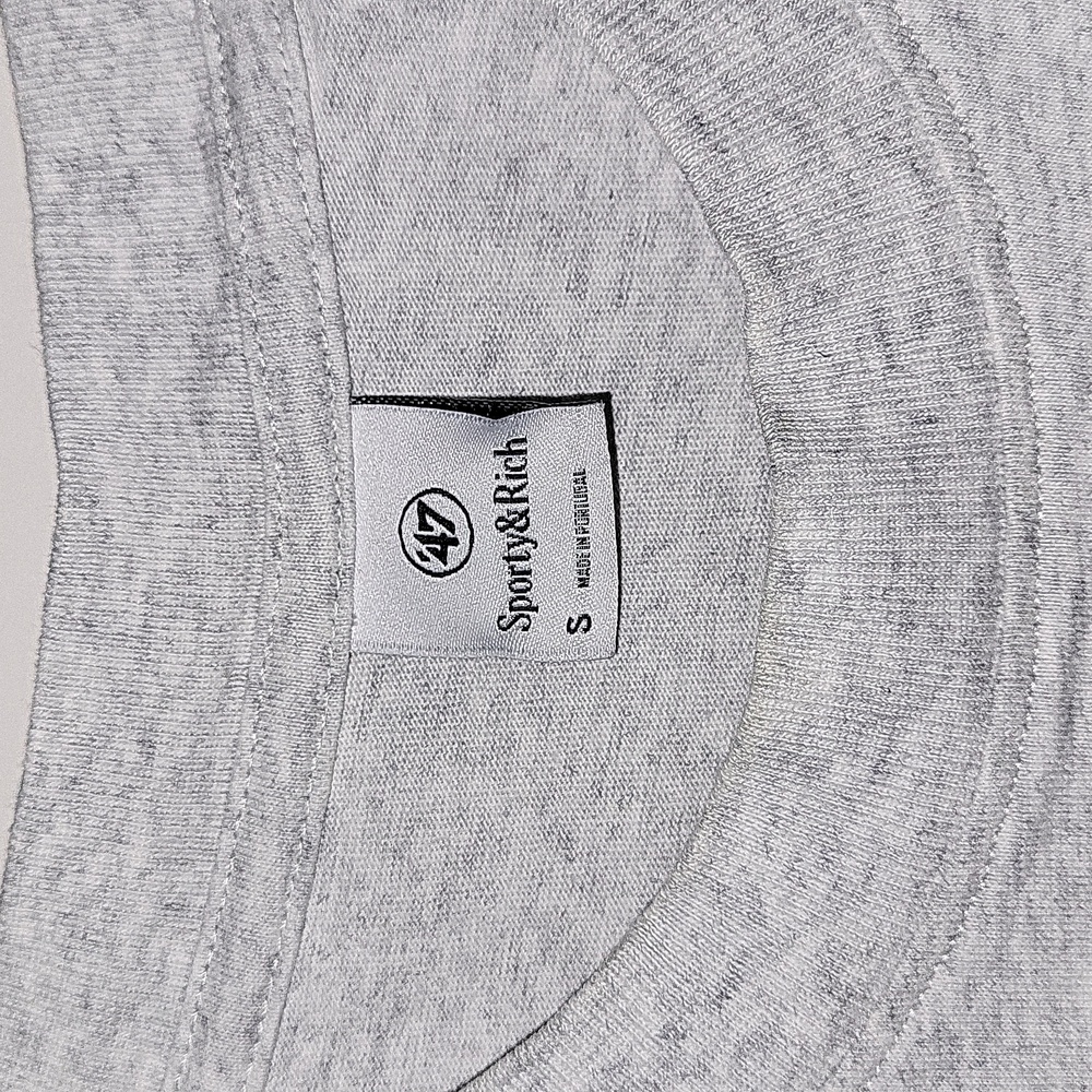 Sporty & Rich Dodgers Serif Tee In Heather Grey S NWT - Picture 15 of 15